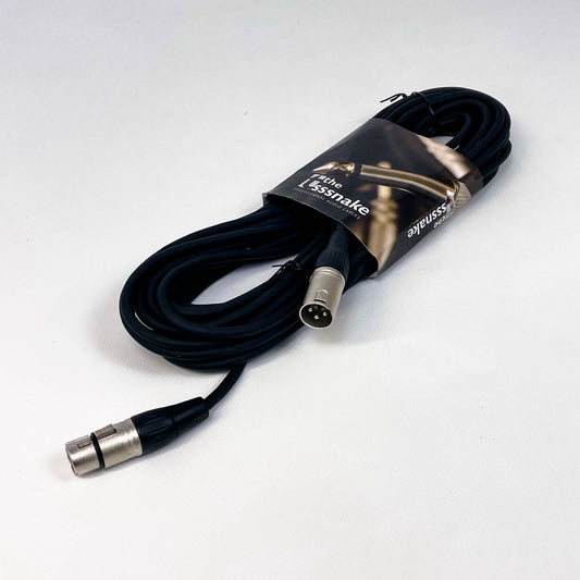 Thomann SM10BK, 10 m, 3‑poliges Mikrofonkabel, geschirmt, robustes schwarzes Kabel