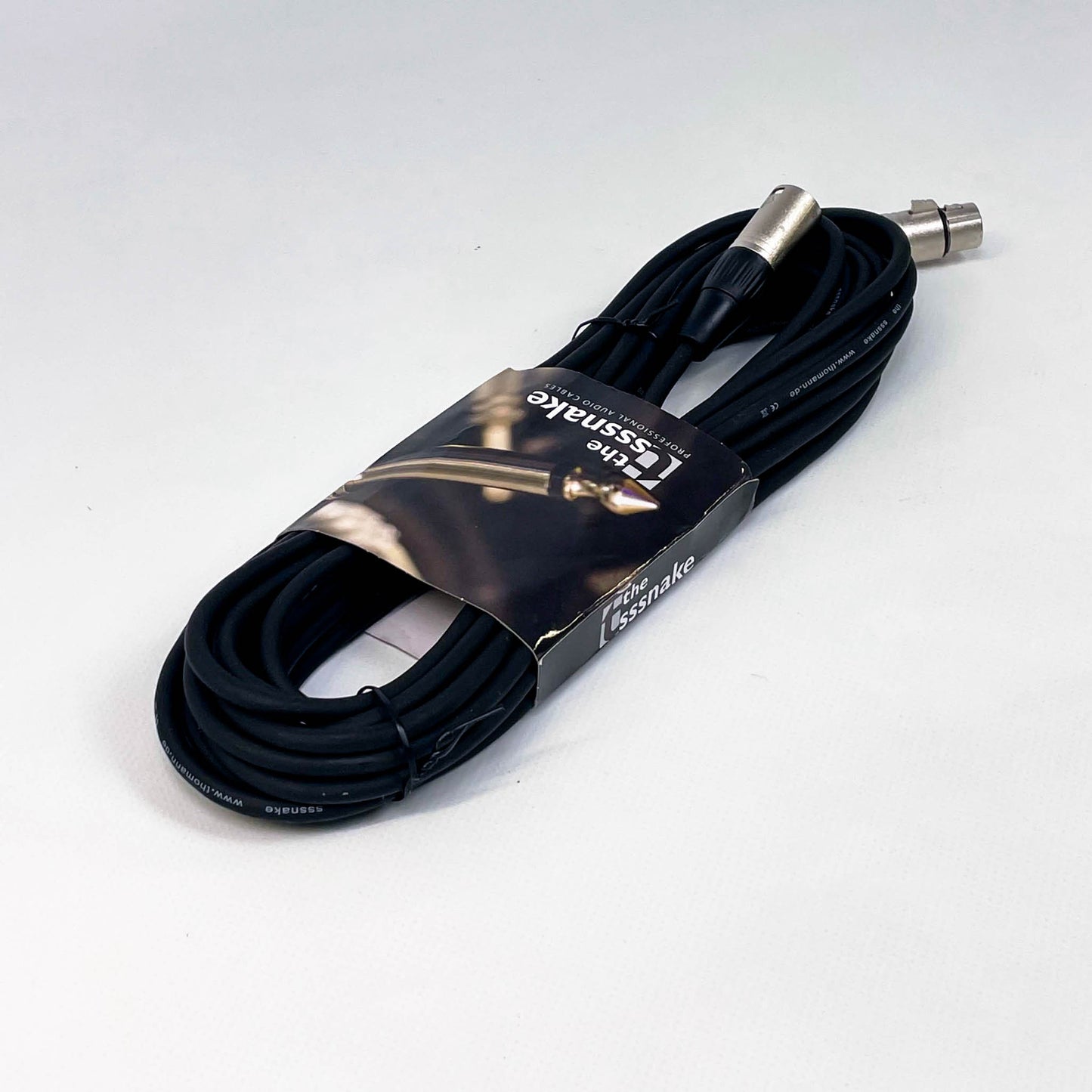 Thomann SM10BK, 10 m, 3‑poliges Mikrofonkabel, geschirmt, robustes schwarzes Kabel