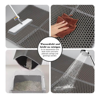 MOCOBO Katzenklo Matte, rutschfest, wasserdicht, leicht zu reinigen, ideal für Wohnungskatzen.