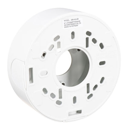 Hanwha SBV-A14B Backbox-Montageadapter, weiße Ausführung, kompakt und stabil