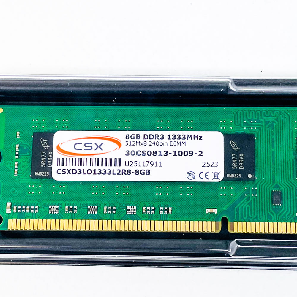 CSX CSXD3LO1333L2R8-8GB, 8GB DDR3-1333MHz DIMM, Arbeitsspeicher, Low-Profile, 240-Pin, unbuffered