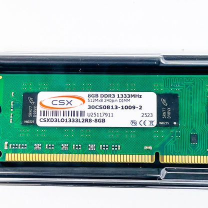 CSX CSXD3LO1333L2R8-8GB, 8GB DDR3-1333MHz DIMM, Arbeitsspeicher, Low-Profile, 240-Pin, unbuffered