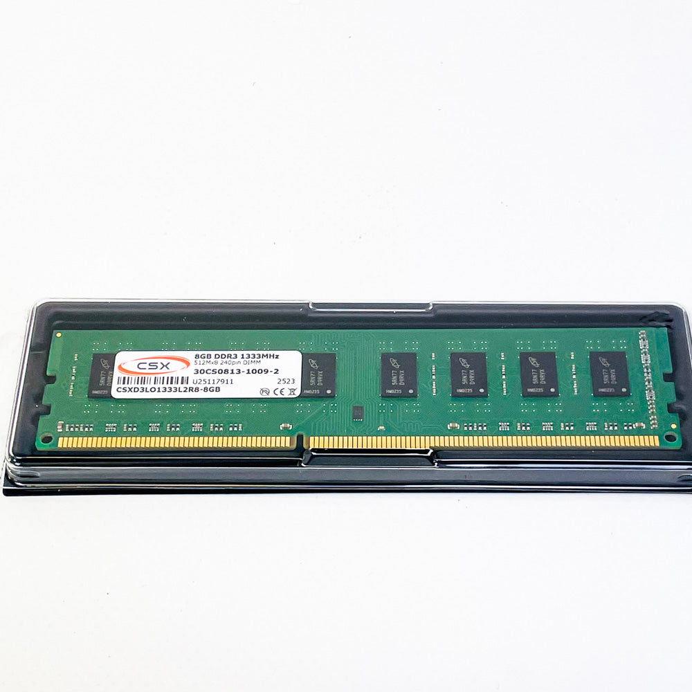 CSX CSXD3LO1333L2R8-8GB, 8GB DDR3-1333MHz DIMM, Arbeitsspeicher, Low-Profile, 240-Pin, unbuffered