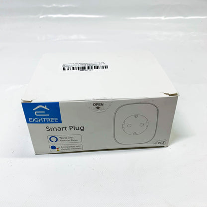EIGHTREE WLAN Smart Steckdose, 16A, Smart Home, Strommessung, Alexa & Google Home kompatibel, Zeitplan, Fernzugriff, 2,4-G-WLAN.