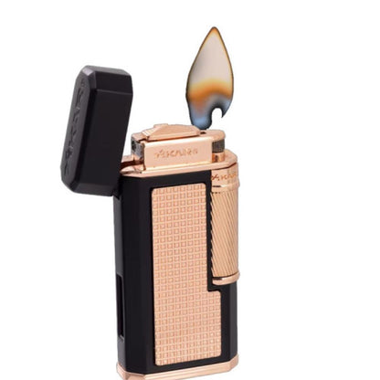 Xikar ARDOREE 615BKRS Feuerzeug, Soft Flame, Schwarz-Rosa, elegantes Design, nachfüllbar, für Zigarren und Zigaretten