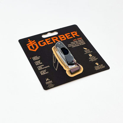 Gerber LST Mini Taschenmesser 33-024751, 440A Wharncliffe-Klinge 4,8cm, Nylon-Griff, Zugband, kompakt, leicht