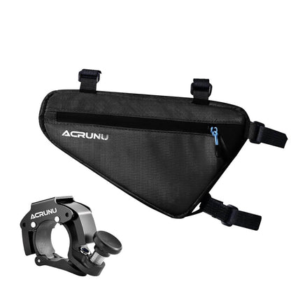 ACRUNU Dreieckstasche, wasserdicht, 1,5L, für 22-24mm Rahmen, inkl. Fahrradklingel, ideal für Mountainbike und Rennrad.