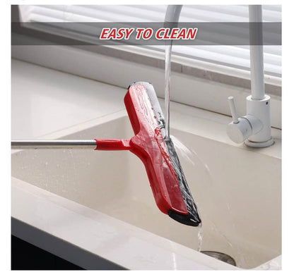 Mitclear Wasserschieber, verstellbarer Griff 124cm, Schaumabzieher für nassen Boden, ideal für Dusche, Bad, Küche, entfernt Tierhaare.