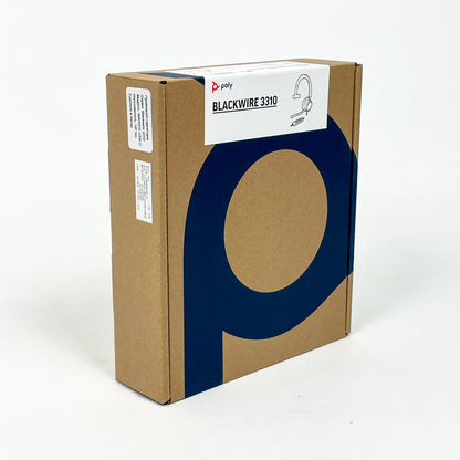 Poly Blackwire 3310 Mono Headset, USB-C/USB-A, kabelgebunden, einseitig, Noise Cancelling, für PC und Laptop