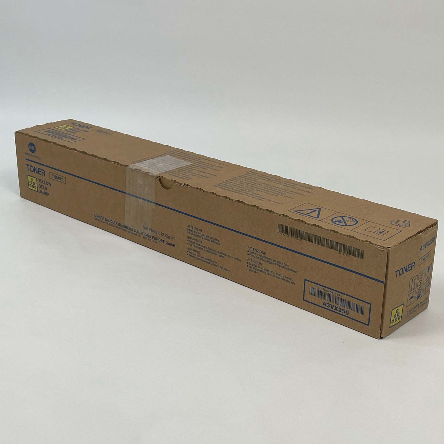 Konica Minolta Lasertoner TN-619Y, gelb, Modell A3VX250, hohe Druckleistung, kompatibel mit ausgewählten Bizhub-Systemen