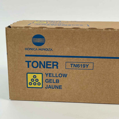Konica Minolta Lasertoner TN-619Y, gelb, Modell A3VX250, hohe Druckleistung, kompatibel mit ausgewählten Bizhub-Systemen