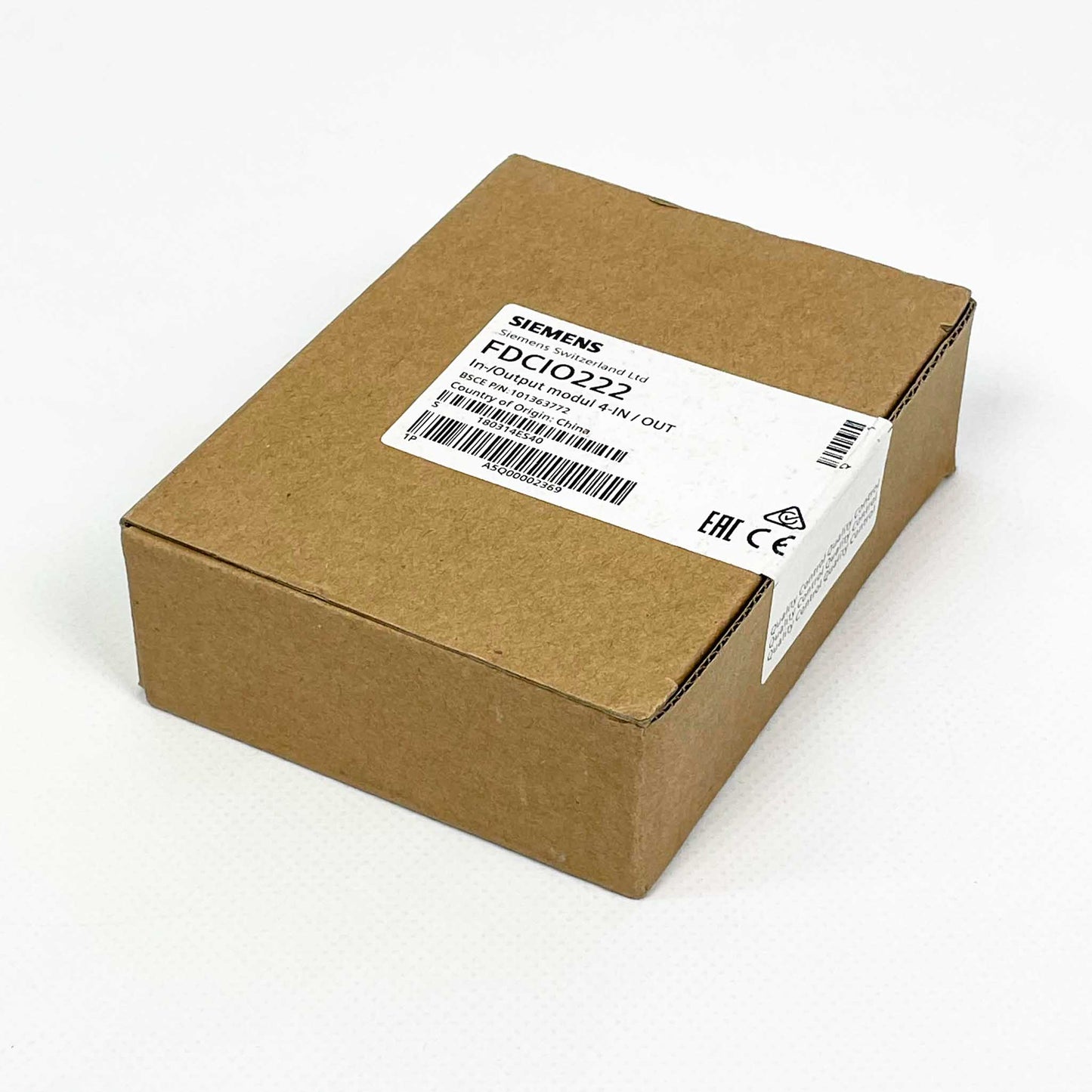 Siemens BMA Ein-/Ausgabebaustein FDCIO222, 4 Eingänge/4 Ausgänge, Modell A5Q00002369, vielseitig einsetzbar