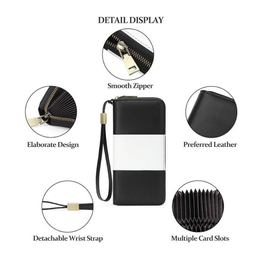 Gojacii Damenbrieftasche, 36 Karteninhaber, Kreditkartenetui, elegantes Design, kompakt und praktisch.