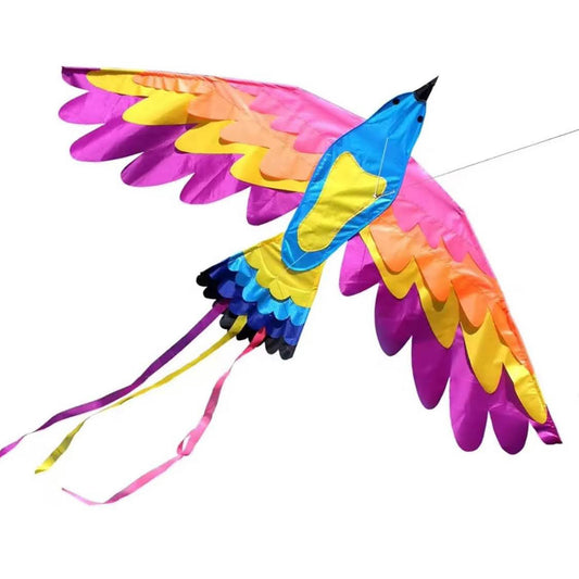 VIKY Phoenix Drachen, Einleiner, 90x180cm, für Kinder und Erwachsene, inkl. 100m Schnur, einfach zu fliegen.