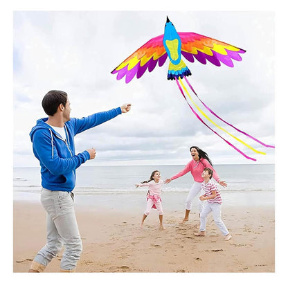 VIKY Phoenix Drachen, Einleiner, 90x180cm, für Kinder und Erwachsene, inkl. 100m Schnur, einfach zu fliegen.