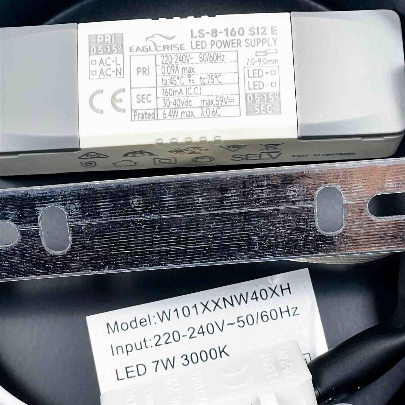 HOMEFIRE LS-8-160 S12 E LED Wandleuchte, 7W, warmweiß 3000K, 230V, energiesparend, modernes Design
