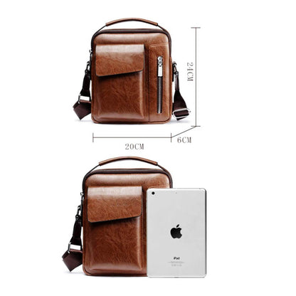 Vohoney Herren Schultertasche, Klein, Crossbody Bag, leichte Umhängetasche mit verstellbarem Schultergurt, ideal für Alltag.