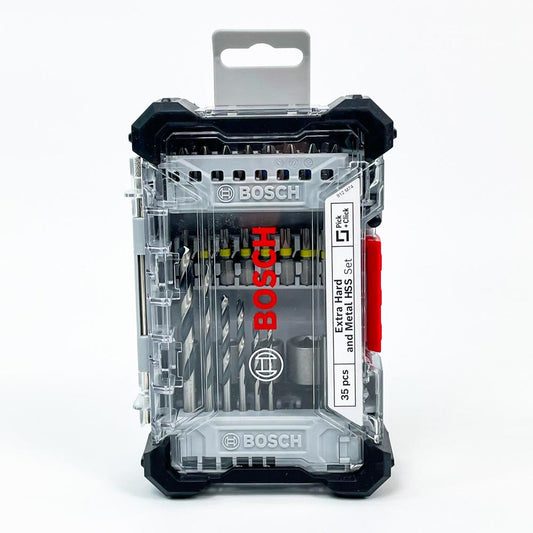 Bosch 2607017726 Bit- & HSS-Bohrer-Set 35-tlg, Zubehör für Schrauber/Bohrschrauber, extra hart, kompakt, vielseitig