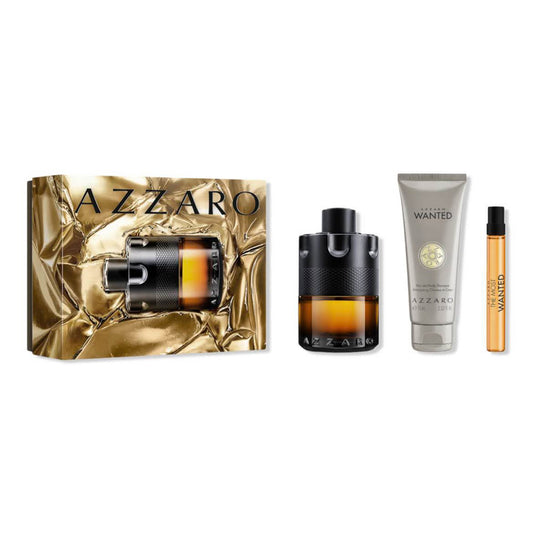 AZZARO The Most Wanted, Geschenkset, Herren Parfum, 3-teilig, verführerischer Duft, für besondere Anlässe.