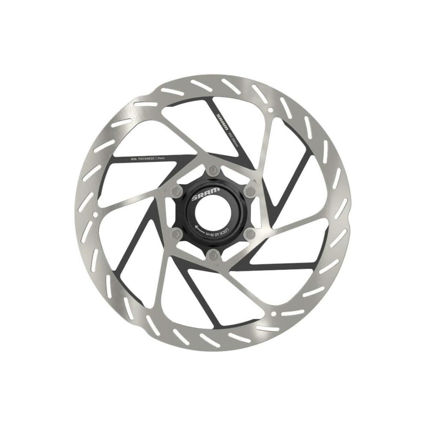 SRAM HS2 Rotor/Bremsscheibe 200 mm Center-Lock, Modell 00.5018.176.006, abgerundete Kanten, verschleißfest