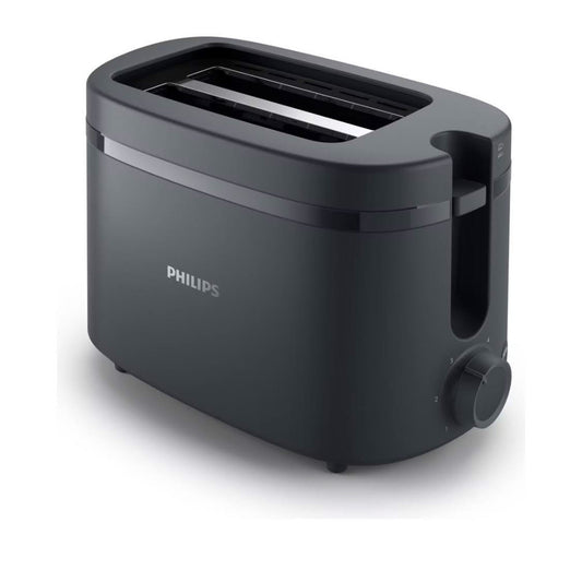 Philips Toaster 1000 Series, HD2510/90, Toaster, 2 Scheiben, 8 Bräunungsstufen, Auftaufunktion, kompaktes Design.