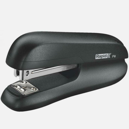 Heftgerät F6, bis 20 Blatt, schwarz, kompakt, ideal für Büro und Zuhause, präzise Heftung, robustes Design.