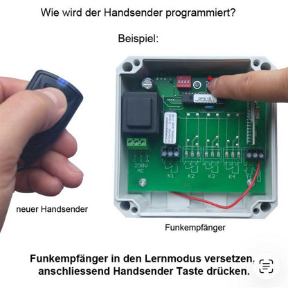 Teleradio T60TX-01STL Handsender, 433 MHz, 1-Kanal, mit Batterien