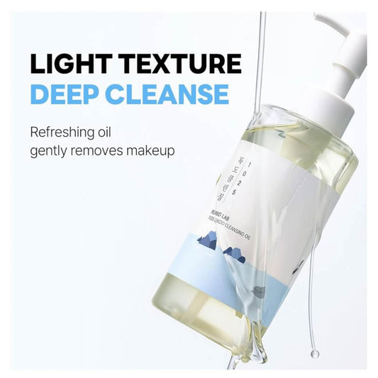 ROUND LAB Dokdo Reinigungsöl 200 ml, Gesichtsreinigungsöl, sanfte Reinigung, feuchtigkeitsspendend, MHD 05.2027.