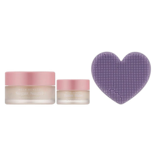 NCLA Beauty Lippenpflegeset Birthday Cake, Balm 10 ml, Scrub 15 ml, inkl. Scrubber, feuchtigkeitsspendend, pflegend, duftend.