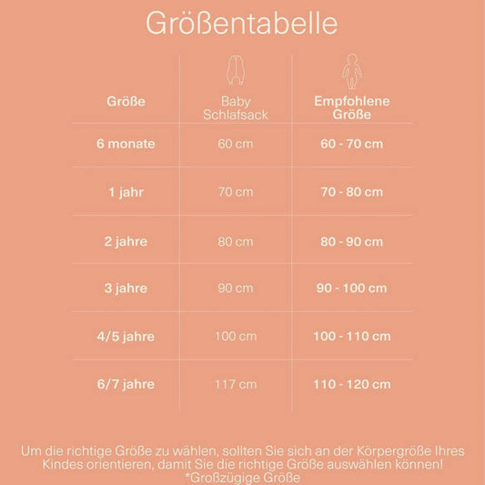 Molis&Co Schlafsack mit Füßen, 1 Jahr, Baby-Schlafsack, atmungsaktiv, mit Füßen, ideal für Bewegungsfreiheit.