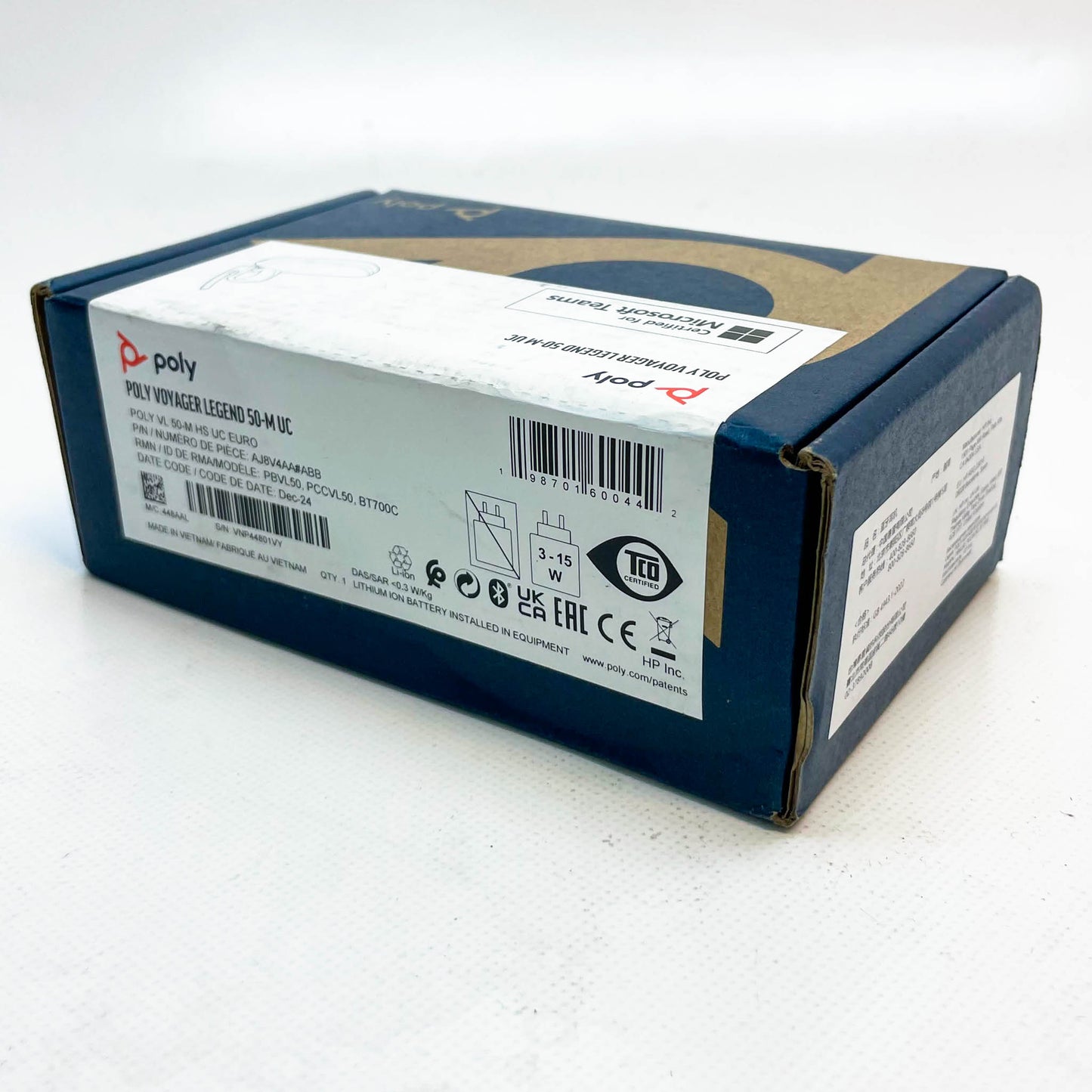 Poly Voyager Legend 50-M Headset UC: kabelloses Bluetooth-Headset mit Noise-Cancelling, Multi-Device-Connectivity, Sprachsteuerung.