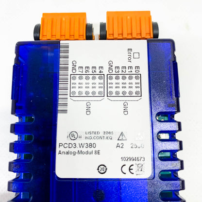 Saia PCD3.W380, Universelles analoges Eingangsmodul, 8 analoge Eingänge, kompakte Bauweise, flexible Anwendungsmöglichkeiten.