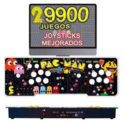 Timits Retro-Konsole, 3D-Arcade-Konsole, Freizeitgerät mit 29.000 Spielen, manuell und konfiguriert.