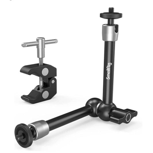 SMALLRIG 10 Zoll Magic Arm, KBUM2732B, Monitorhalterung, flexibler Arm mit Super Clamp für LED Licht.