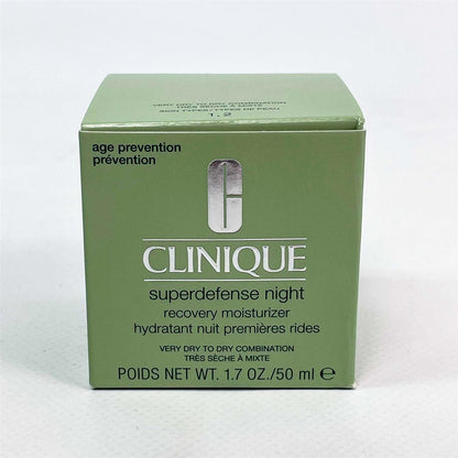 Clinique Superdefense Night Recovery Moisturizer, Anti-Aging Nachtcreme, regenerierend, straffend, feuchtigkeitsspendend, für alle Hauttypen