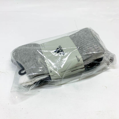 Adidas Socken MGREYH/WHITE/BLACK, Gr. 37-39, US 5-6, sportlich, atmungsaktiv, bequeme Passform, ideal für Training.