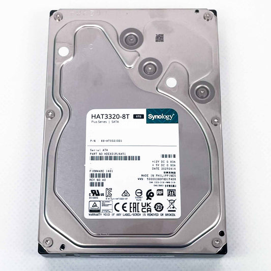 Synology HAT3320-8T, 8TB Festplatte, Plus Serie, SATA, hohe Zuverlässigkeit, leiser Betrieb, 3,5 Zoll