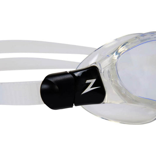 Zoggs Spectra Schwimmbrille, Clear Black Clear, Schwimmbrille, Anti-Beschlag, UV-Schutz, verstellbare Nasenbrücke.