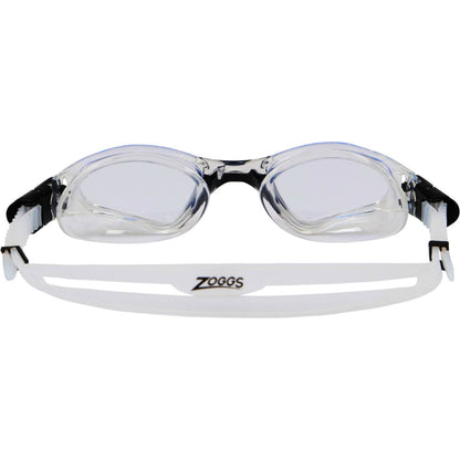Zoggs Spectra Schwimmbrille, Clear Black Clear, Schwimmbrille, Anti-Beschlag, UV-Schutz, verstellbare Nasenbrücke.
