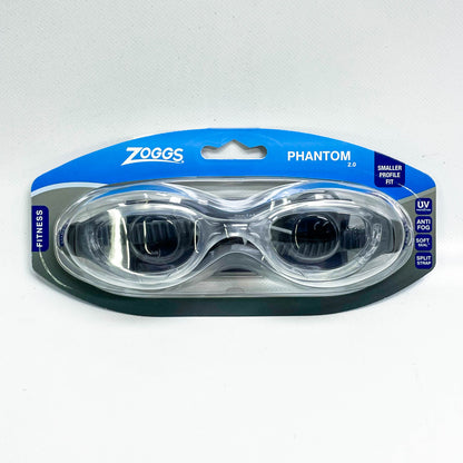 Zoggs Phantom 2.0 S Schwimmbrille, Small Fit, Schwimmbrille, klare Sicht, bequemes Design, ideal für Kinder.