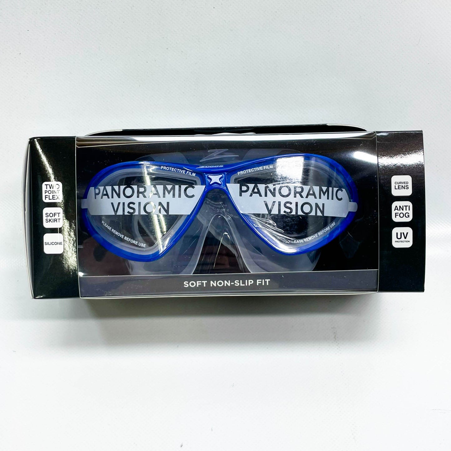 Zoggs Unisex Horizon Flex Mask, Schwimmbrille, flexibles Design, weiches Silikon, UV-Schutz, beschlagfrei, ideal für Schwimmer.