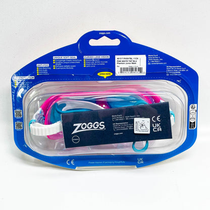 ZOGGS Phantom Kids, Schwimmbrille, UV-Schutz, Anti-Beschlag, verstellbare Nasenbrücke, komfortable Passform.