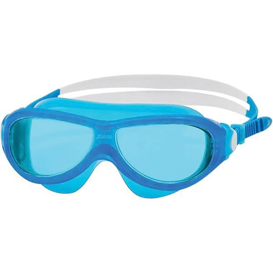 ZOGGS Phantom Kinder Schwimmbrille, Blau, UV-Schutz, Anti-Beschlag, verstellbare Nasenbrücke, bequemes Silikon.