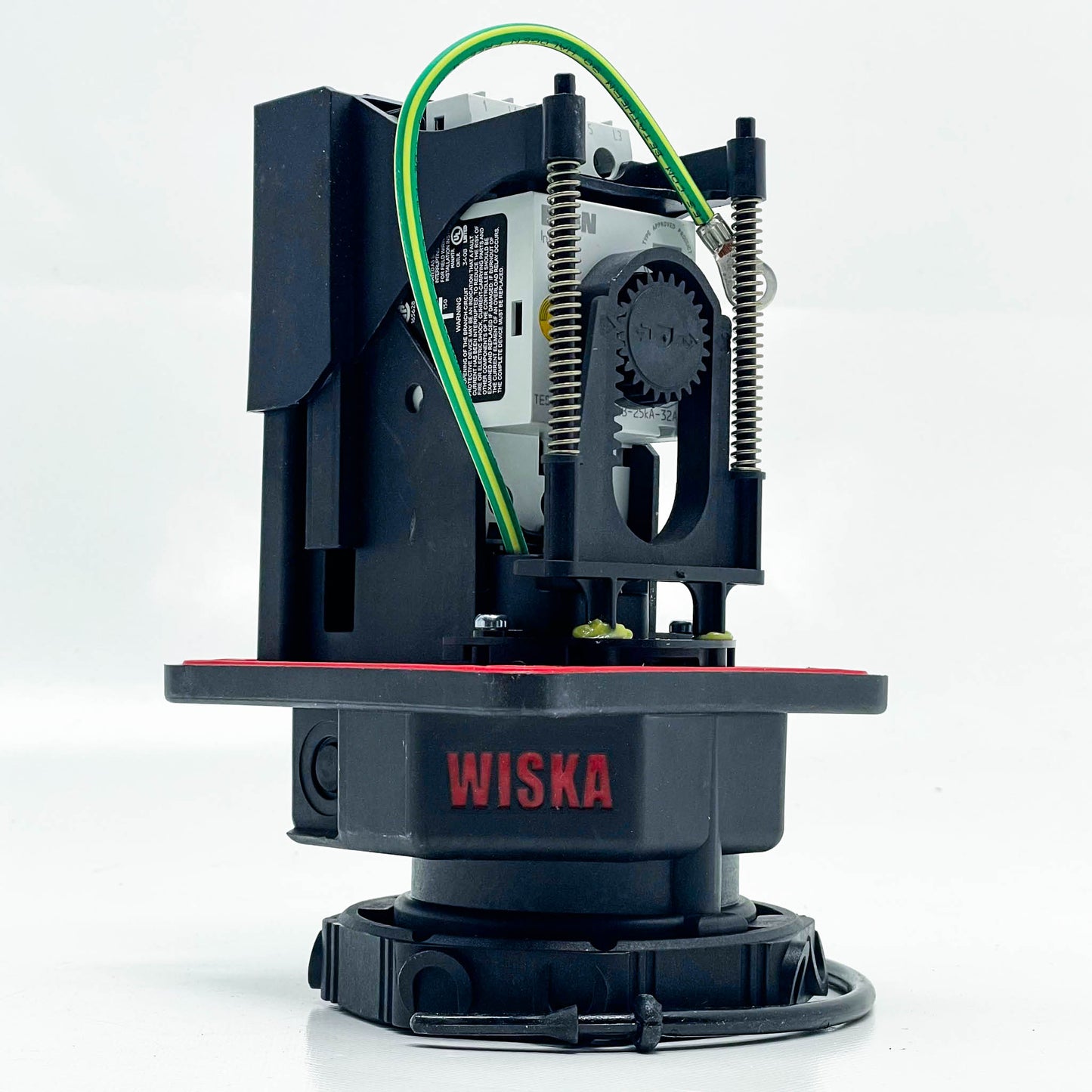 WISKA, SP-VARI-PI/LED/25kA/BC/NUTS, Varitain Pushin 25kA, MCCB 25kA, 1 Sockelflansch, Bajonettkappe, 10 Hutmuttern, Unterlegscheibe, Ersatzteil.