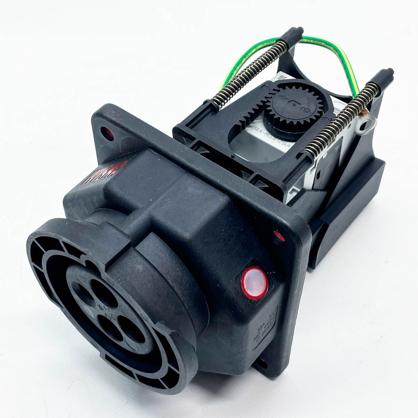 WISKA, SP-VARI-PI/LED/25kA/BC/NUTS, Varitain Pushin 25kA, MCCB 25kA, 1 Sockelflansch, Bajonettkappe, 10 Hutmuttern, Unterlegscheibe, Ersatzteil.