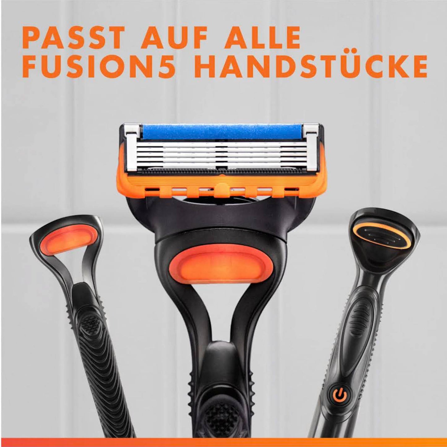 Gillette Fusion5 Rasierklingen, 4 Stück, präzise Rasur, 5 Klingen, Flexball-Technologie, Hautschutz.