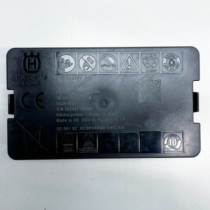 Husqvarna 5294520-02, Li-Ion 18V, 2.0 Ah, für Automower 405x, 415x, 310E Nera, CAN Bus, leistungsstark und langlebig.