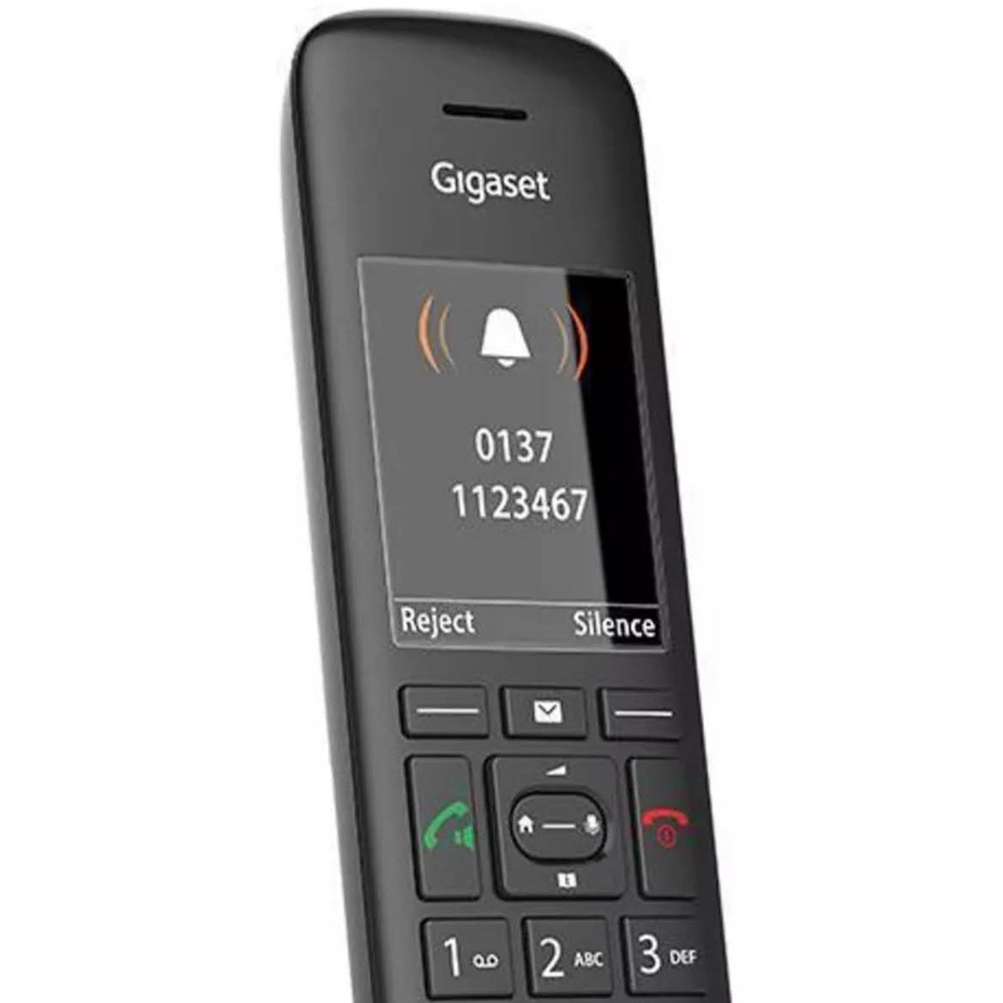 Gigaset C570HX, Schnurloses DECT/GAP-Handgerät, Rufnummernanzeige, Schwarz, Erweiterung für bestehende Systeme.