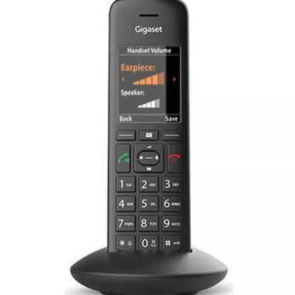 Gigaset C570HX, Schnurloses DECT/GAP-Handgerät, Rufnummernanzeige, Schwarz, Erweiterung für bestehende Systeme.