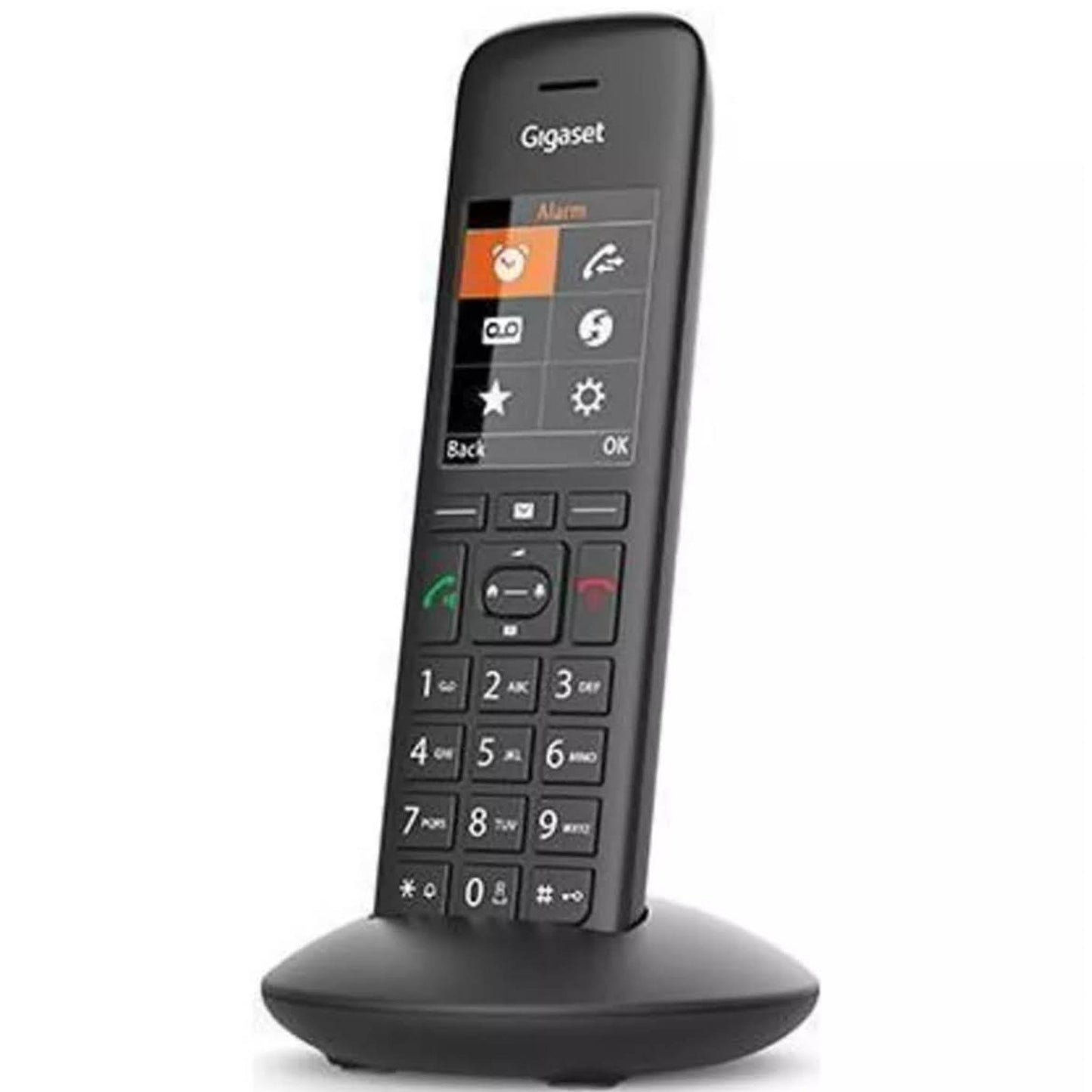 Gigaset C570HX, Schnurloses DECT/GAP-Handgerät, Rufnummernanzeige, Schwarz, Erweiterung für bestehende Systeme.